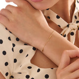 Gold Bar Bracelet, solid gold bracelet, view 6 | DiaFifth