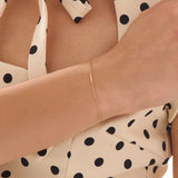 Gold Bar Bracelet, solid gold bracelet, view 3 | DiaFifth