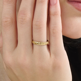 4mm Arrow Wedding Band, solid gold ring, view 6 | DiaFifth