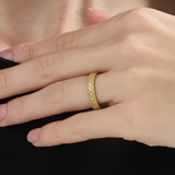 Antique Wedding Band, solid gold ring, view 6 | DiaFifth