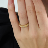 Antique Wedding Band, solid gold ring, view 3 | DiaFifth