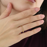 Braided Wedding Band, solid gold ring, view 5 | DiaFifth