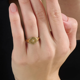 Compass Signet Ring, solid gold ring, view 3 | DiaFifth