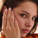 Unique Statement Ring, solid gold ring, view 6 | DiaFifth