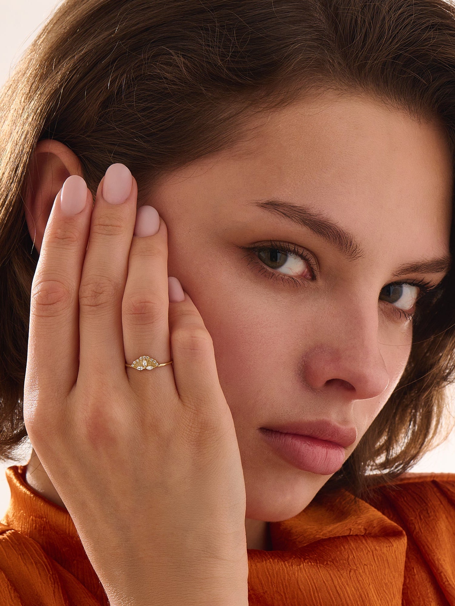 Unique Statement Ring, solid gold ring, view 6 | DiaFifth