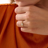 Baguette Statement Ring, solid gold ring, view 6 | DiaFifth