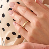 Faceted Wedding Band, solid gold ring, view 6 | DiaFifth