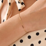 Bar Bracelet, solid gold bracelet, view 3 | DiaFifth