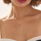 Heart Necklace, solid gold necklace, view 6 | DiaFifth