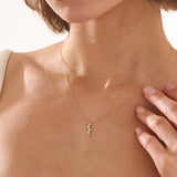 Ascending Necklace, solid gold necklace, view 6 | DiaFifth