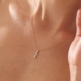 Ascending Necklace, solid gold necklace, view 3 | DiaFifth