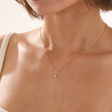 Emerald Necklace, solid gold necklace, view 6 | DiaFifth