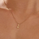 Emerald Necklace, solid gold necklace, view 3 | DiaFifth