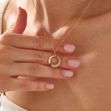 Unique Necklace, solid gold necklace, view 6 | DiaFifth