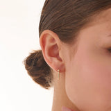 Dangle Piercing, solid gold earrings, view 4 | DiaFifth