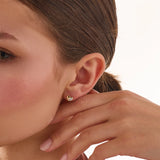 Heart Piercing, solid gold earrings, view 2 | DiaFifth