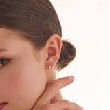 Drop Piercing, solid gold earrings, view 2 | DiaFifth