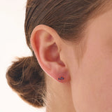 Sapphire Piercing, solid gold earrings, view 4 | DiaFifth