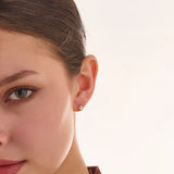 Round Piercing, solid gold earrings, view 2 | DiaFifth