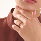 Ruby Star Signet Ring