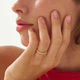 Beaded Vermeil Ring