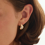 Bezel Vermeil Earrings