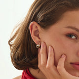 Abstract Vermeil Earrings