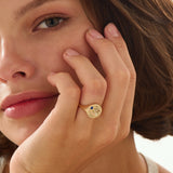 Celestial Sapphire Signet Ring