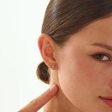 Star Emerald Earrings