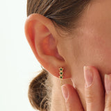 Star Emerald Earrings