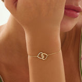 Interlocked Heart Bracelet