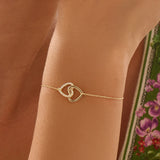 Interlocked Heart Bracelet