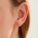 Heart Stud Earrings