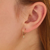Solo Hoop Studs