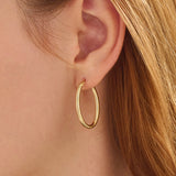 Oval Hoop Earrings