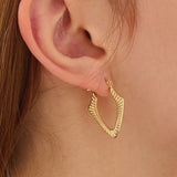 Unique Shape Hoop Earrings