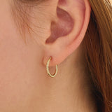 Twisted Rope Hoop Earrings