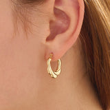 Twisty Hoop Earrings