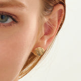 Chunky Circle Earrings