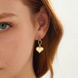 Dangling Heart Earrings
