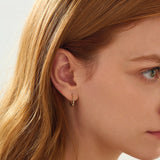 Bone Hoop Earrings