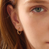 Bone Hoop Earrings
