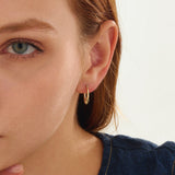 Heart Detailed Hoop Earrings