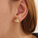 Textured Shell Earrings