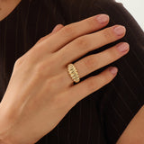 Ribbed Dome Ring