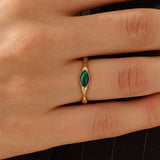 Enamel Marquise Statement Ring