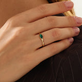 Enamel Marquise Statement Ring