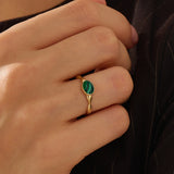 Enamel Oval Statement Ring