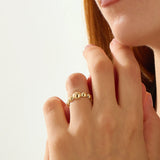 Bumpy Vermeil Ring