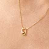 Unique Abstract Vermeil Necklace